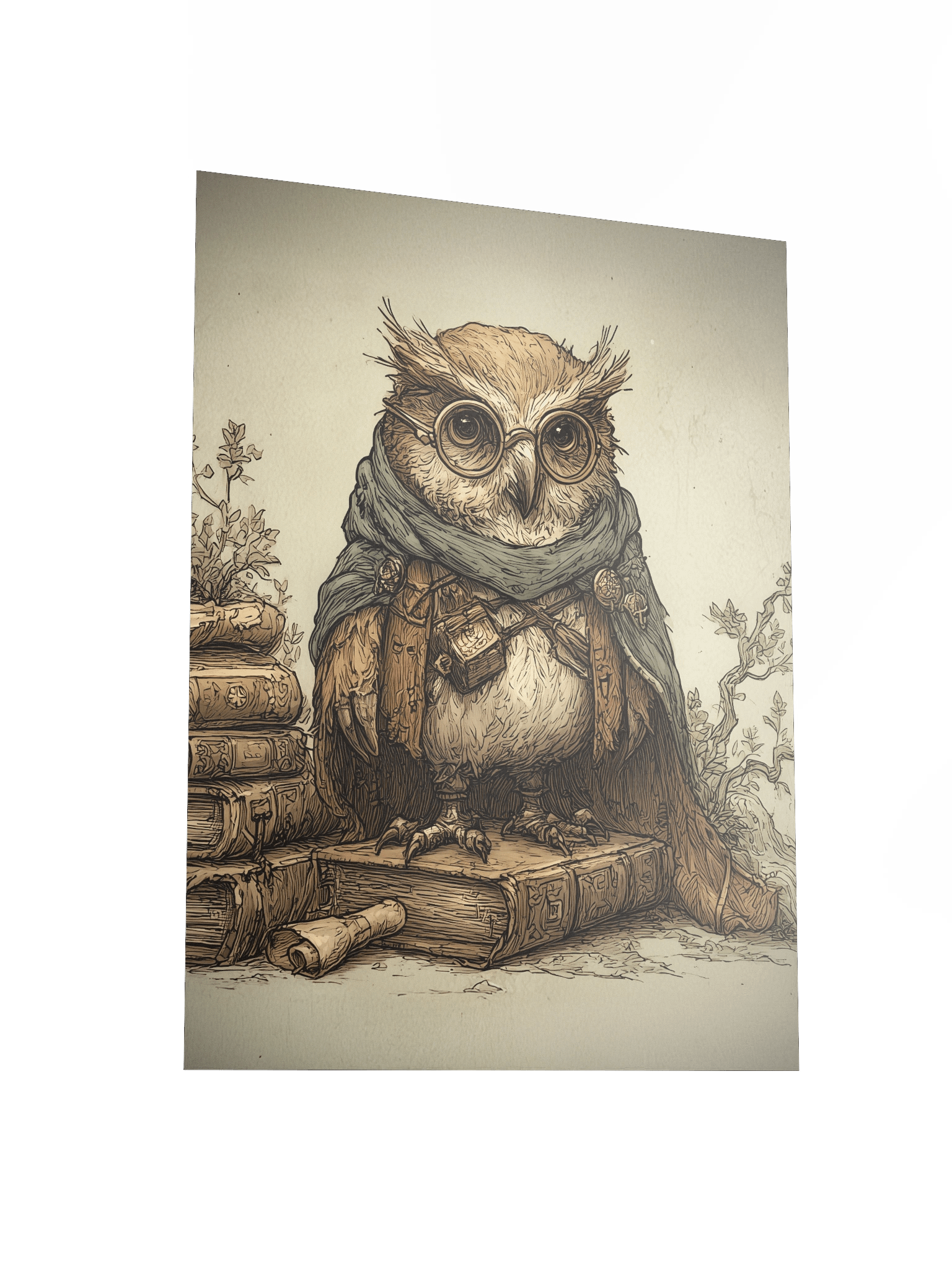 Archivist Owl Wall Poster product image (2)