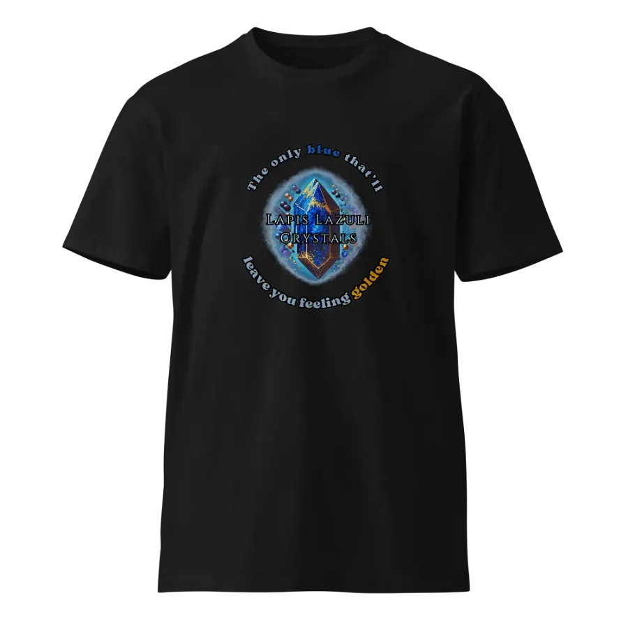 Lapis Lazuli Crystal T-Shirt – Feel Golden in Blue! product image (1)