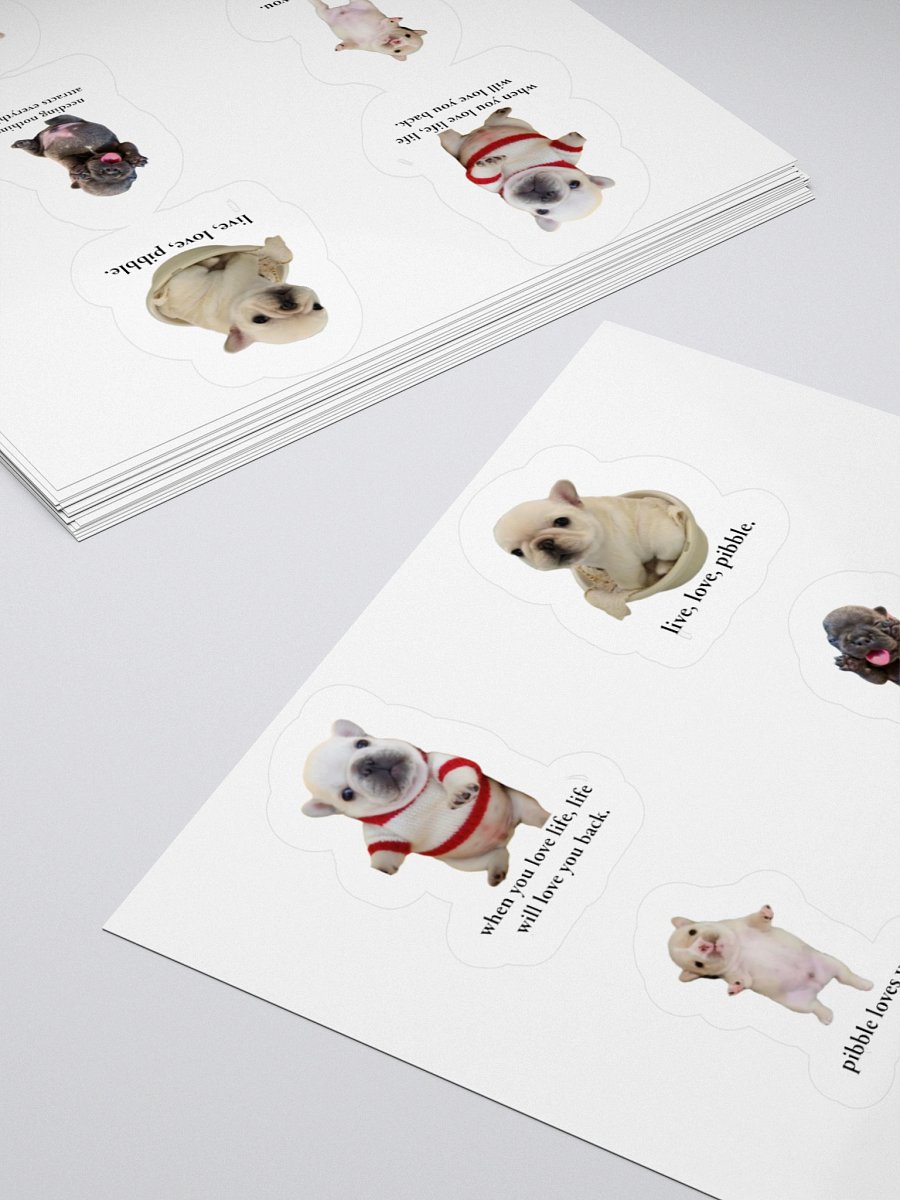 pibble love stickers ("3 x "3) product image (4)
