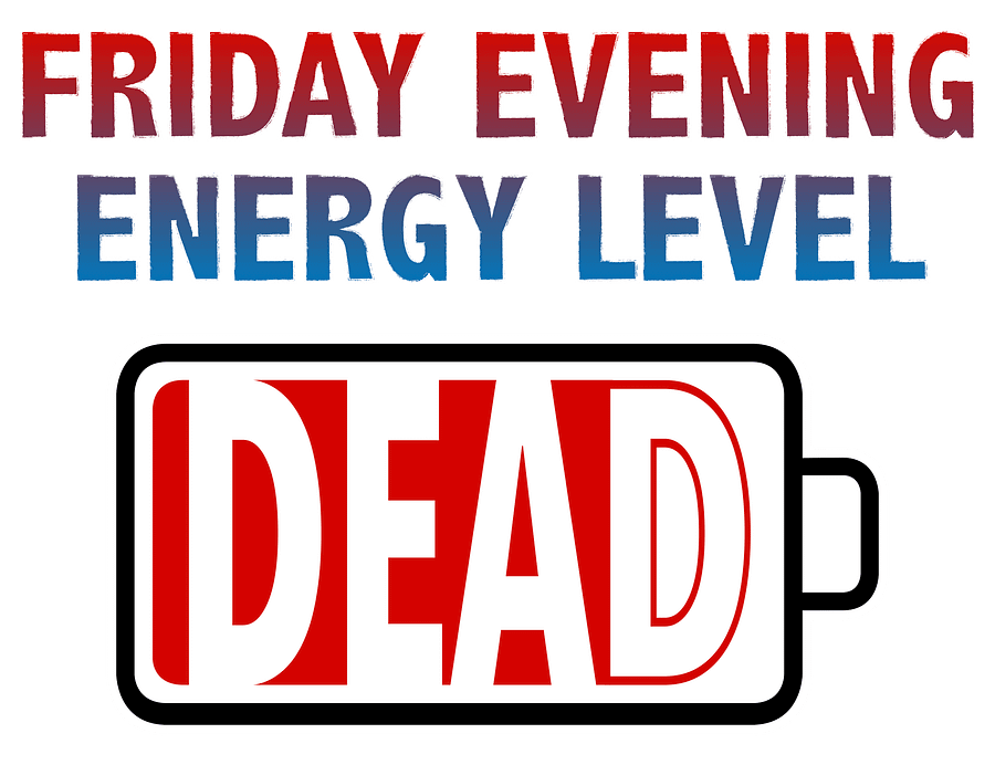 Friday Evening Energy Level - Dead T-Shirt product image (2)