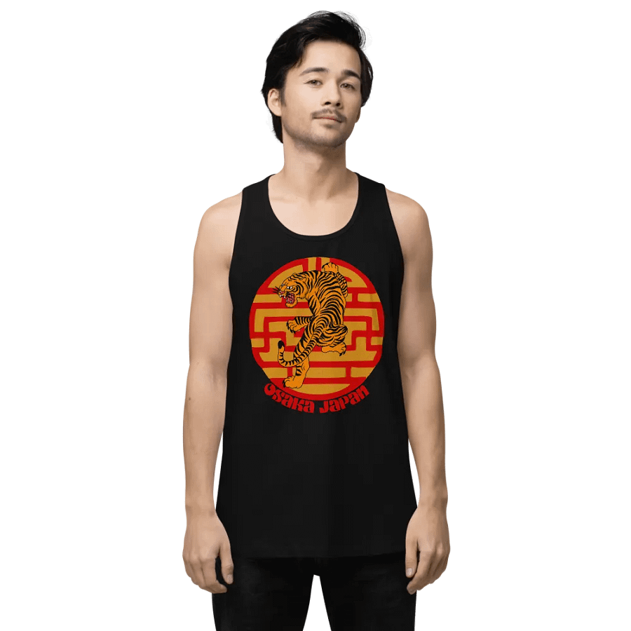 Fierce Tiger Leap Men's Tank Top product image (1)