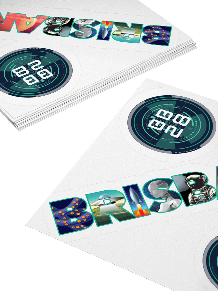 BrisbaneIn28 - Bid Sticker Set (Seattle) product image (4)