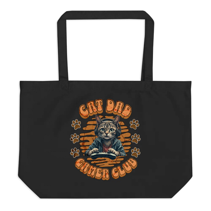 Cat Dad Gamer Club Tote Bag product image (1)