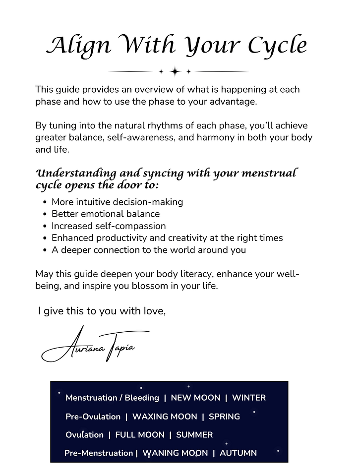 Sync To Your Menstrual Cycle product image (2)