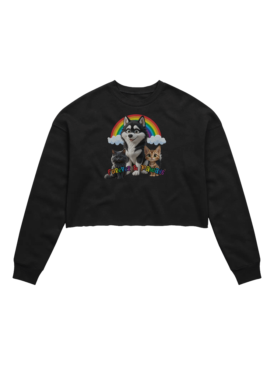 Furever & Paways Women's Fleece Crop Sweatshirt product image (1)
