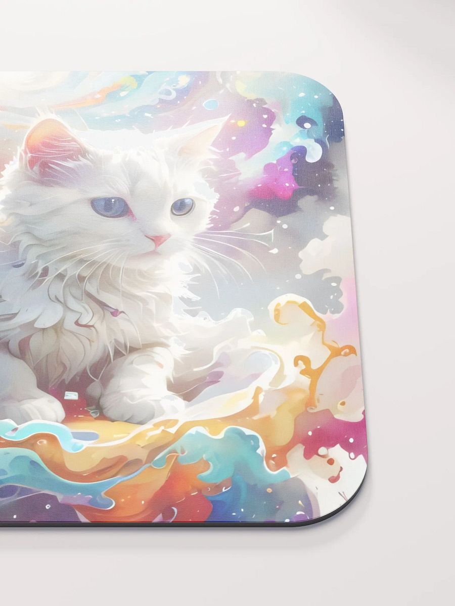 Vibrant Colors and Feline Fantasy Mouse Pad product image (6)