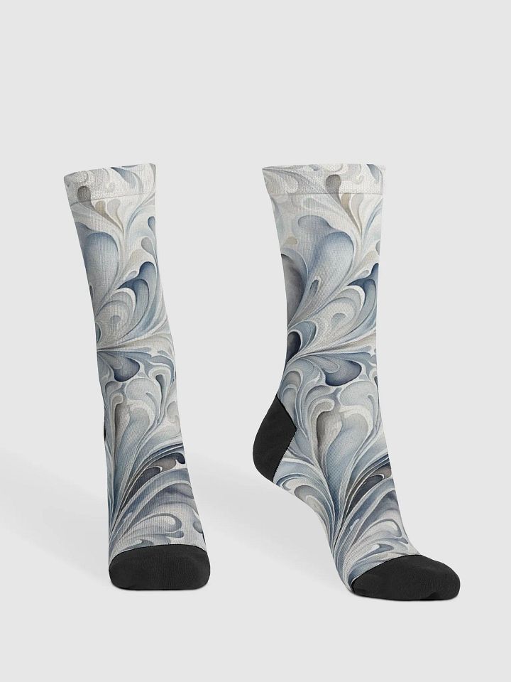 Gray Fractals Socks product image (2)