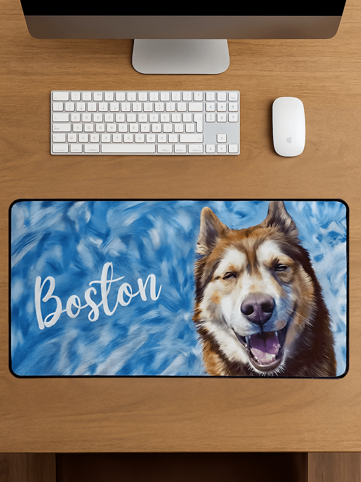 YOUR BEST FRIEND! / DESK MAT WITH PERSONALIZED NAME / 15,5" x 31,5" product image (1)