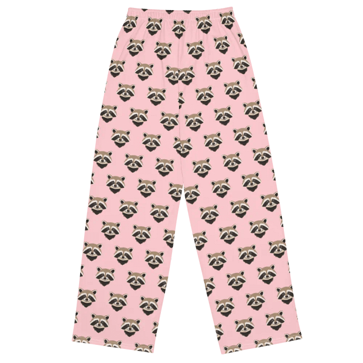 Raccoon Dreamland Wide-Leg Lounge Pants in Pink product image (2)