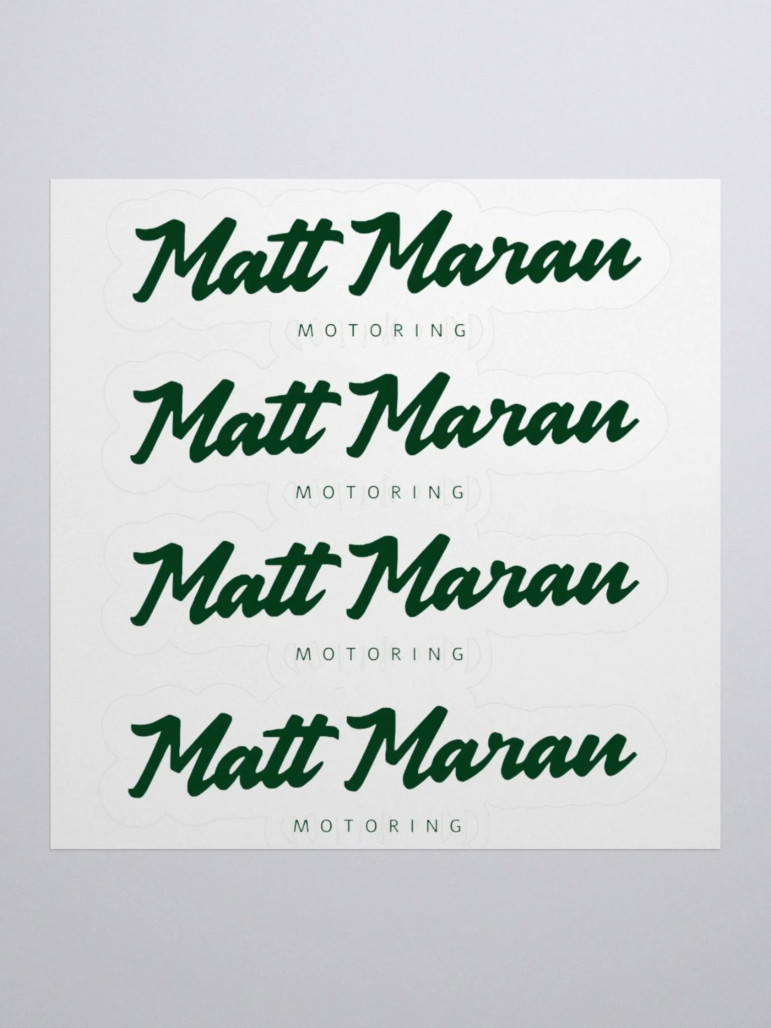 Matt Maran Motoring logo sticker product image (1)