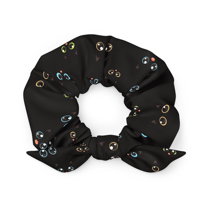 Black Cat Print Scrunchie product image (1)