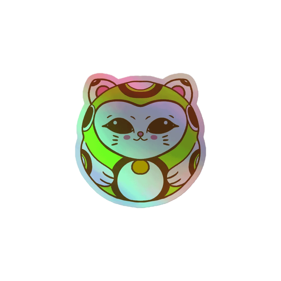 Daruma Charm - Green - Sticker product image (1)