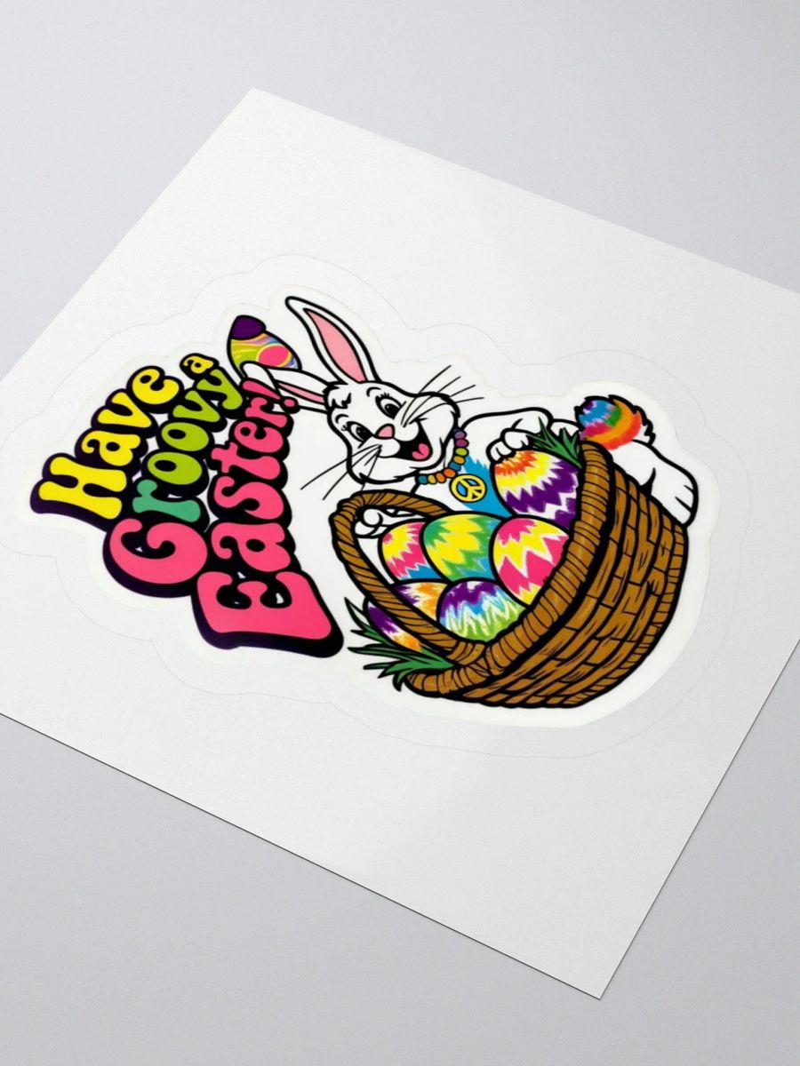 Groovy Easter Bunny Kiss Cut Stickers product image (7)