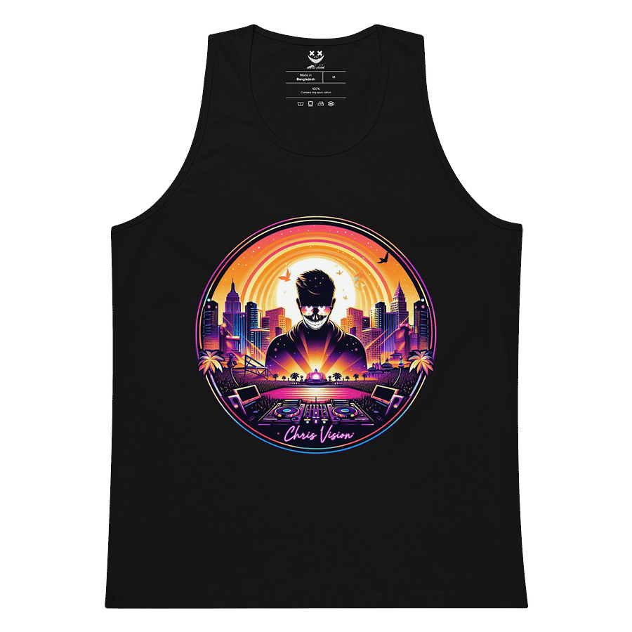 Sunset Spin DJ Men's Tank Top product image (12)