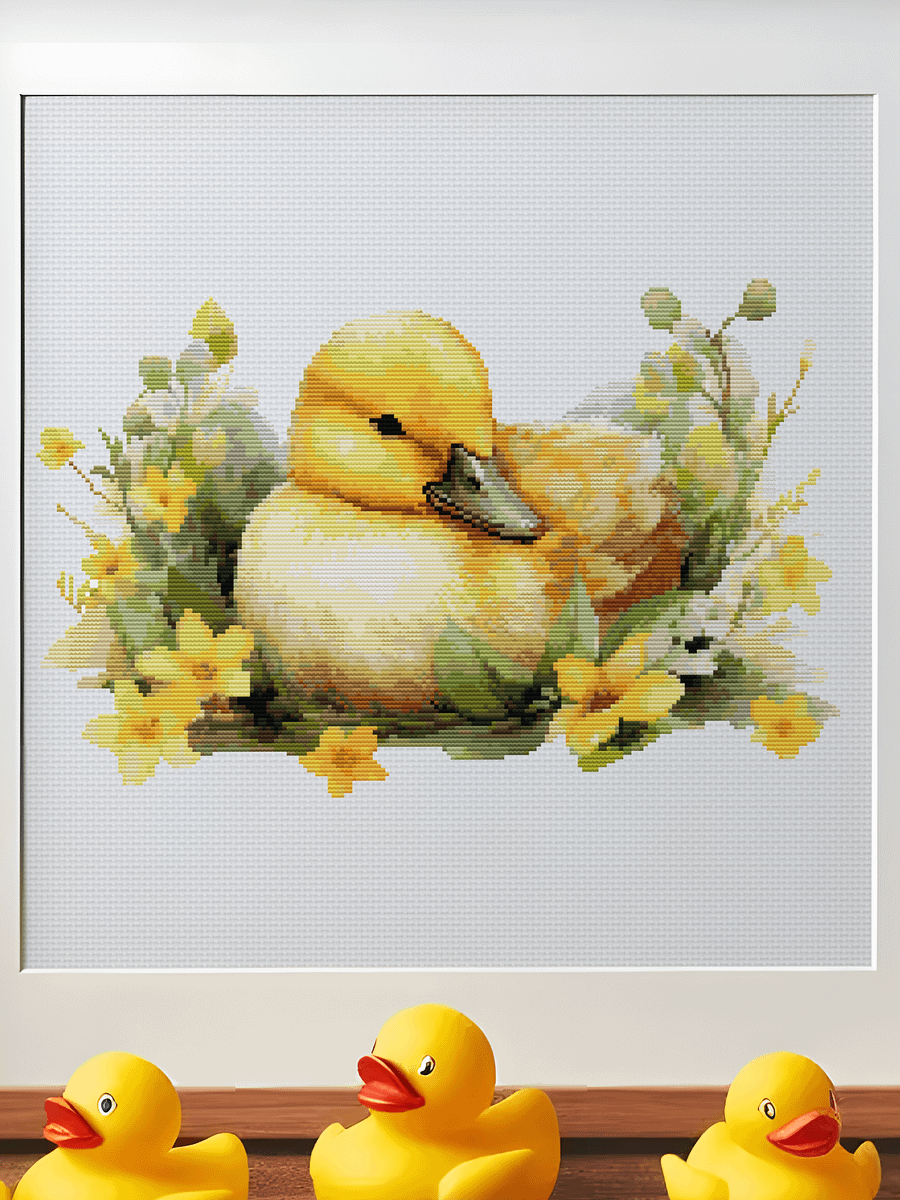 Sunny Duck Cross Stitch Pattern product image (1)
