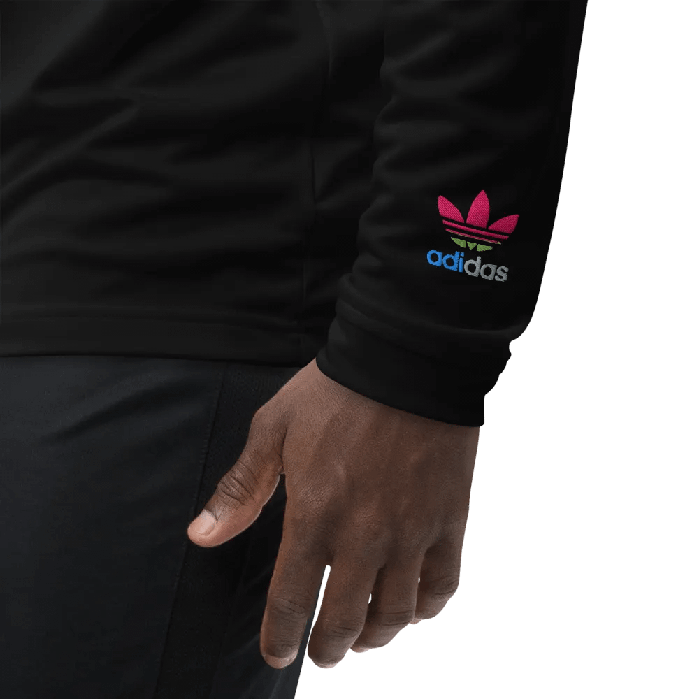 Adidas Pink Leaves Quarter-Zip Pullover product image (2)