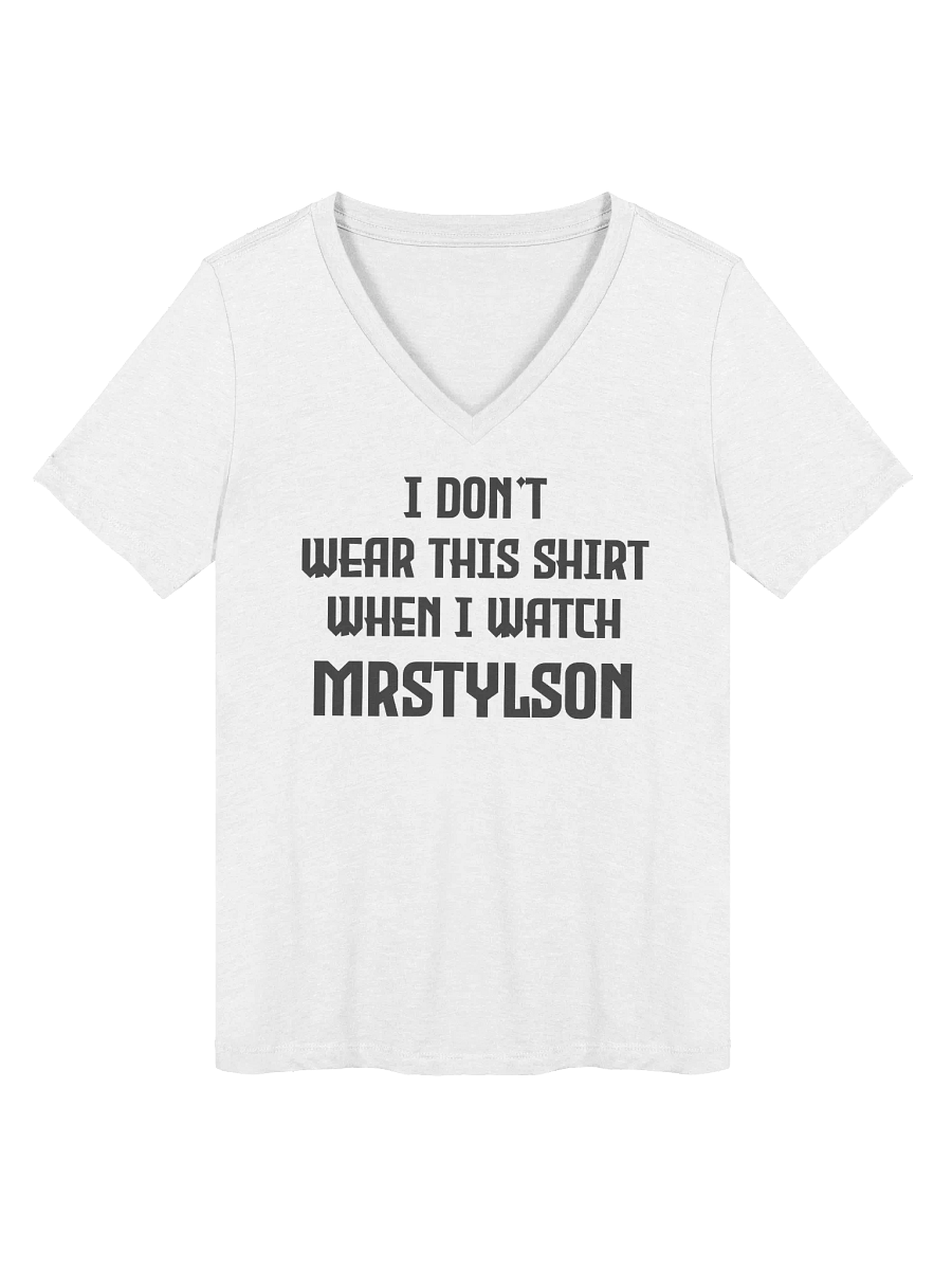I Don't Wear This Women's V-Neck (Black Text) product image (13)