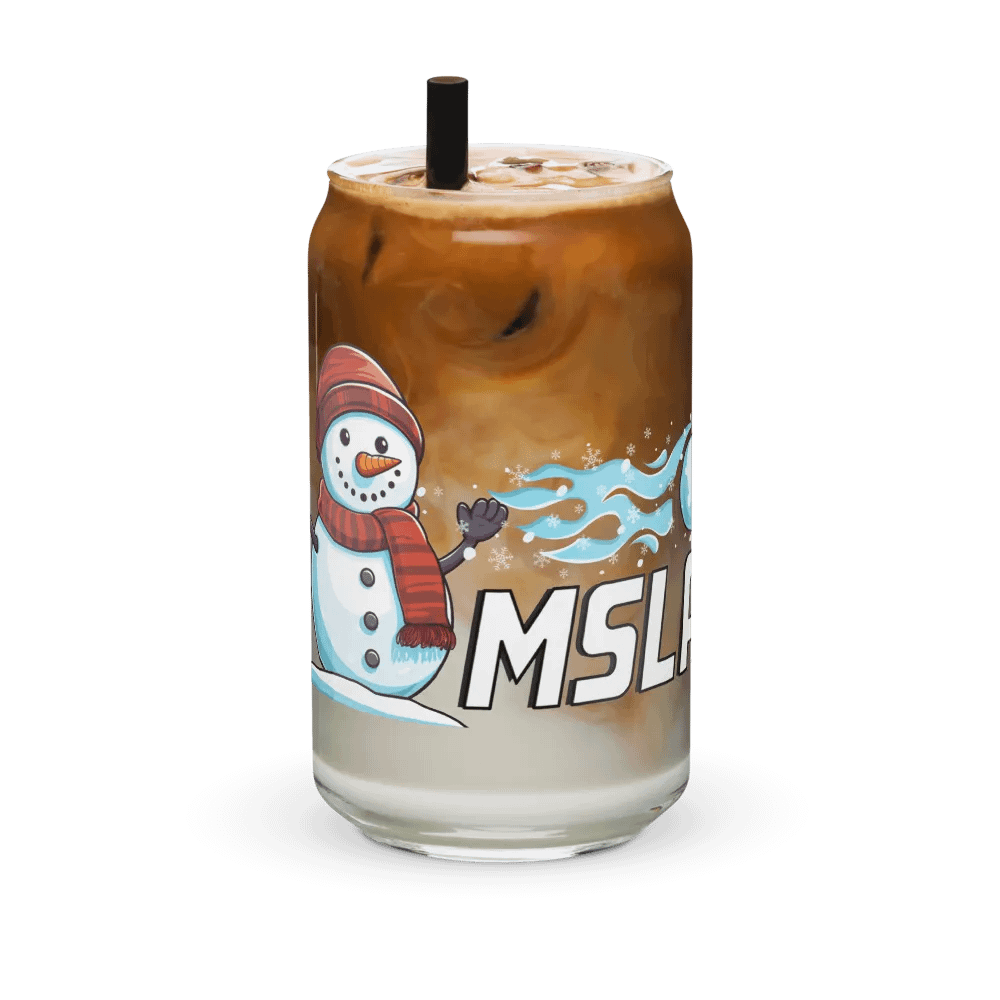 MSLA Holiday Snowman Can Shaped Glass product image (6)