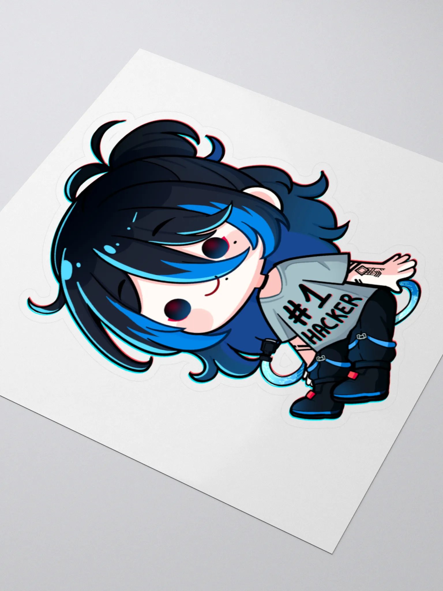 #1 Hacker Sticker product image (2)