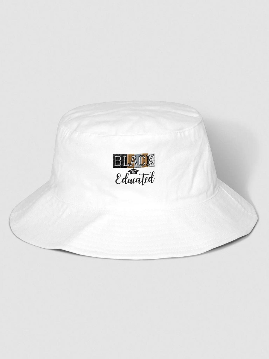 Black & Educated Varsity/Script Bucket Hat product image (1)