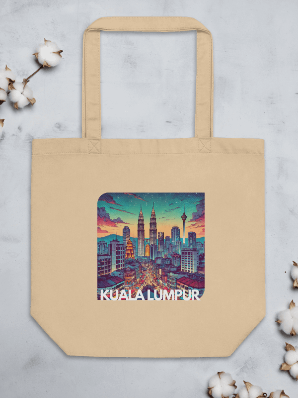 Vibrant Cityscape Eco-Friendly Tote Bag | Kuala Lumpur city Malaysia product image (3)