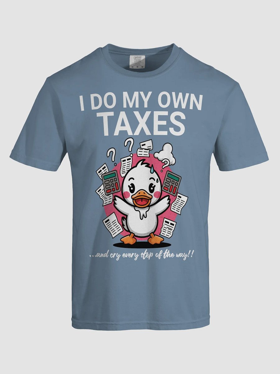 Quirky Calculator Duck Graphic Tee product image (5)