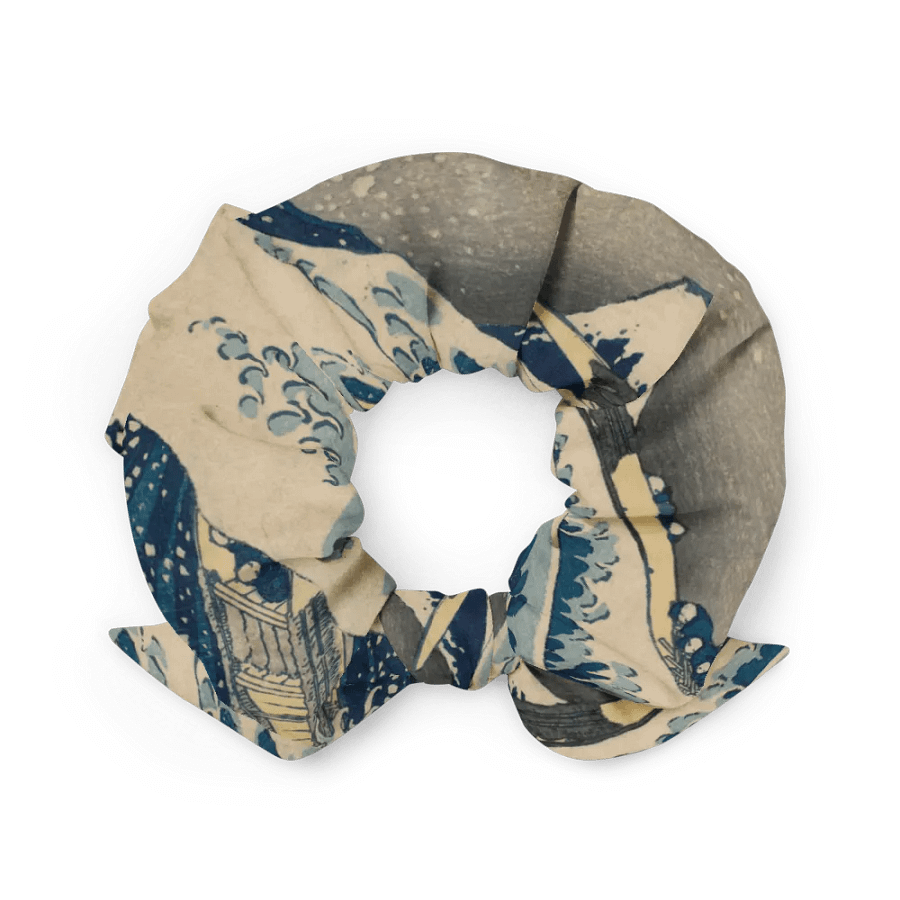 The Great Wave Fine Art Scrunchie with Bow product image (2)