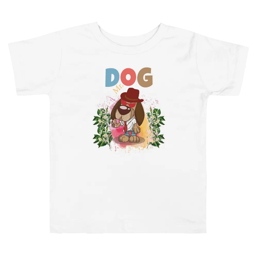 Mr. Dog Cute & Colorful Funny Toddler T-Shirt – Trendy Bella + Canvas Kids Gift product image (4)