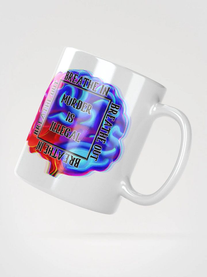Breathe White Glossy Mug product image (2)