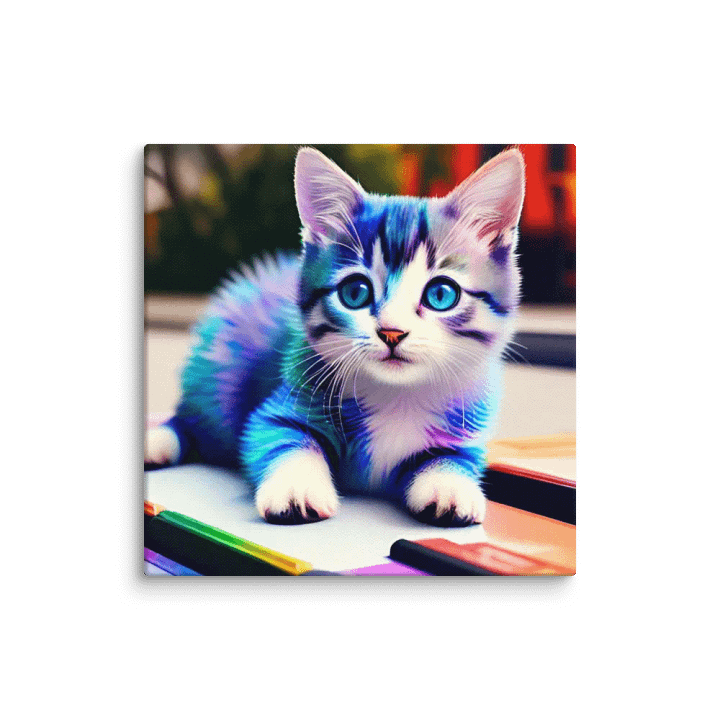 Cute Cat Digital Painting - v12 product image (1)