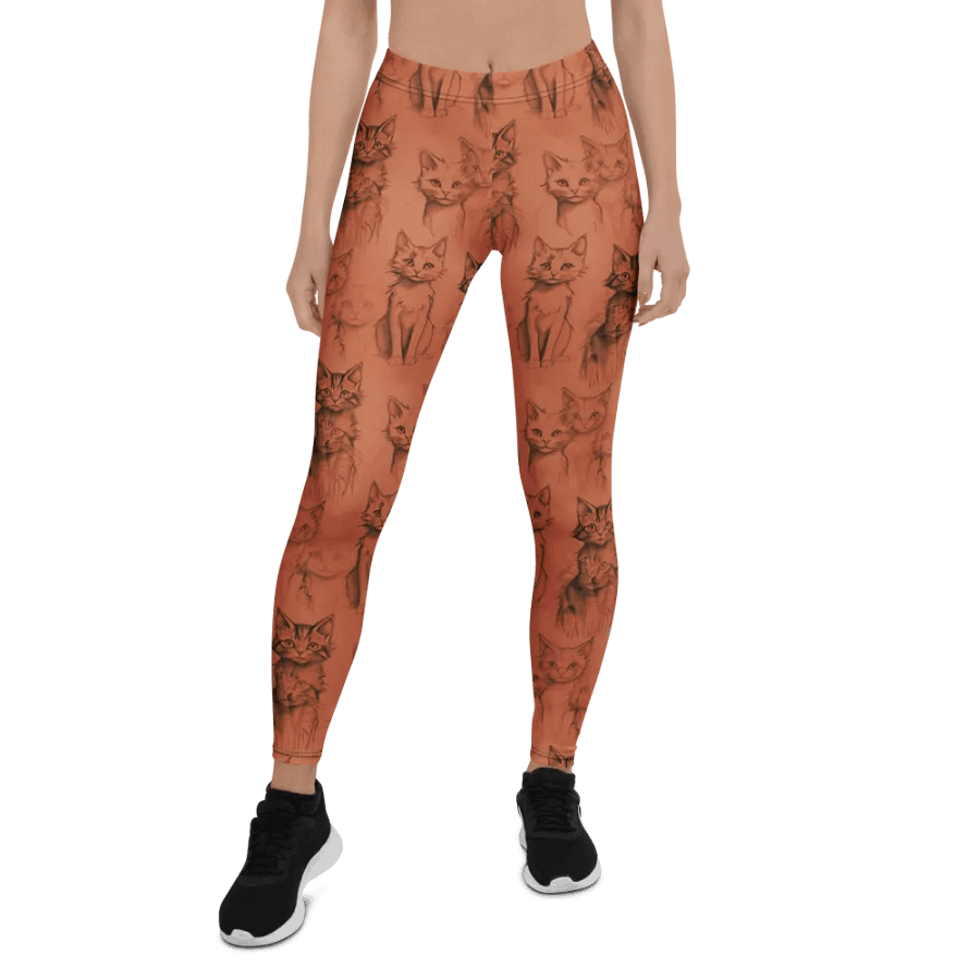 Sketchy Cat Leggings product image (1)