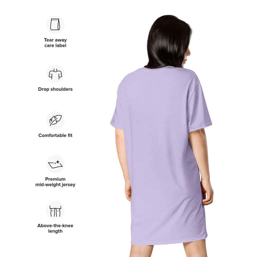 Sleepy Dino Tshirt Dress product image (12)