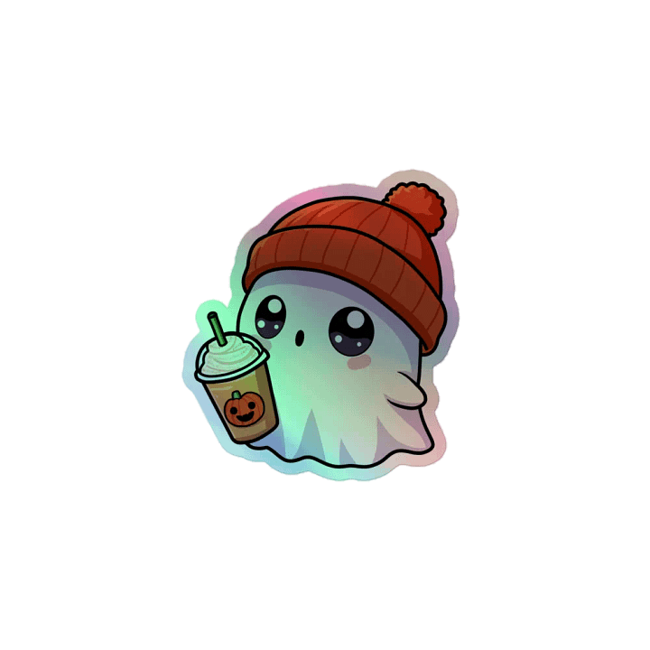 Spooky Ghost Holographic Sticker Set product image (1)
