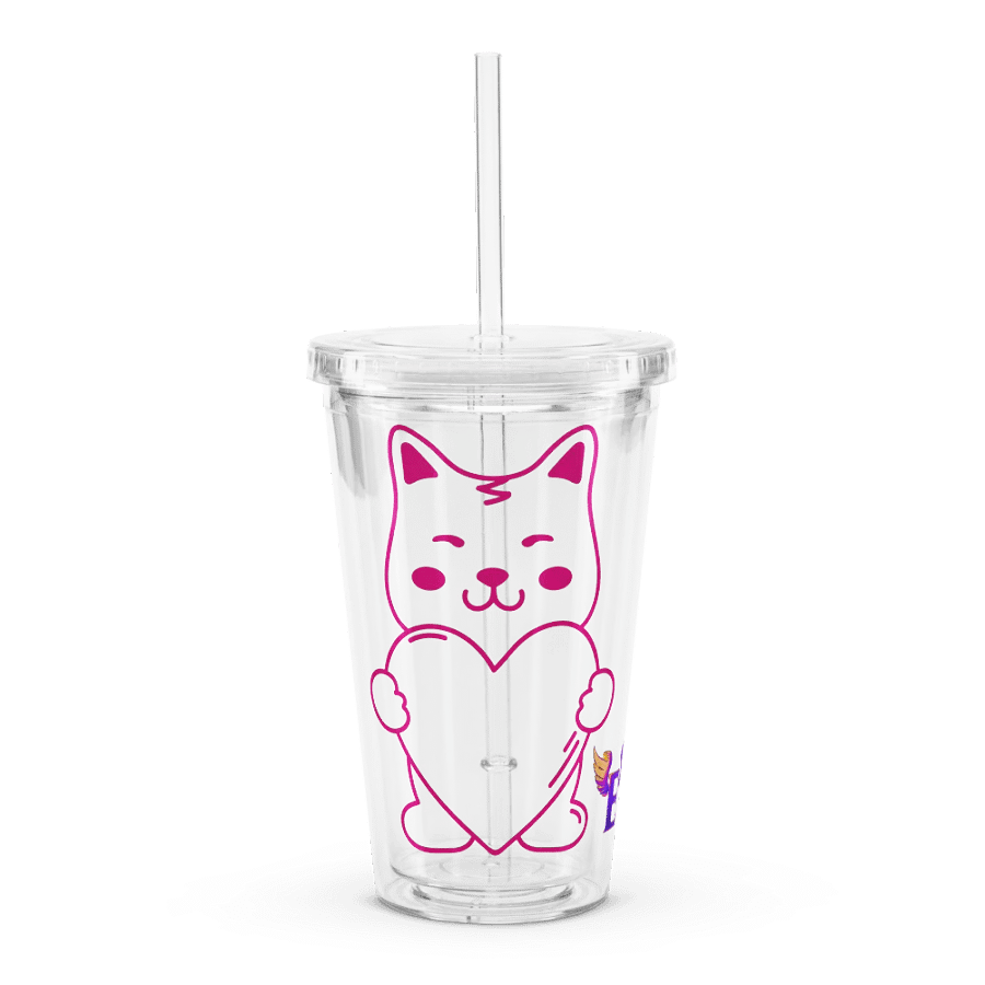 Doggy Heart: Clear Hard Plastic Cup product image (1)
