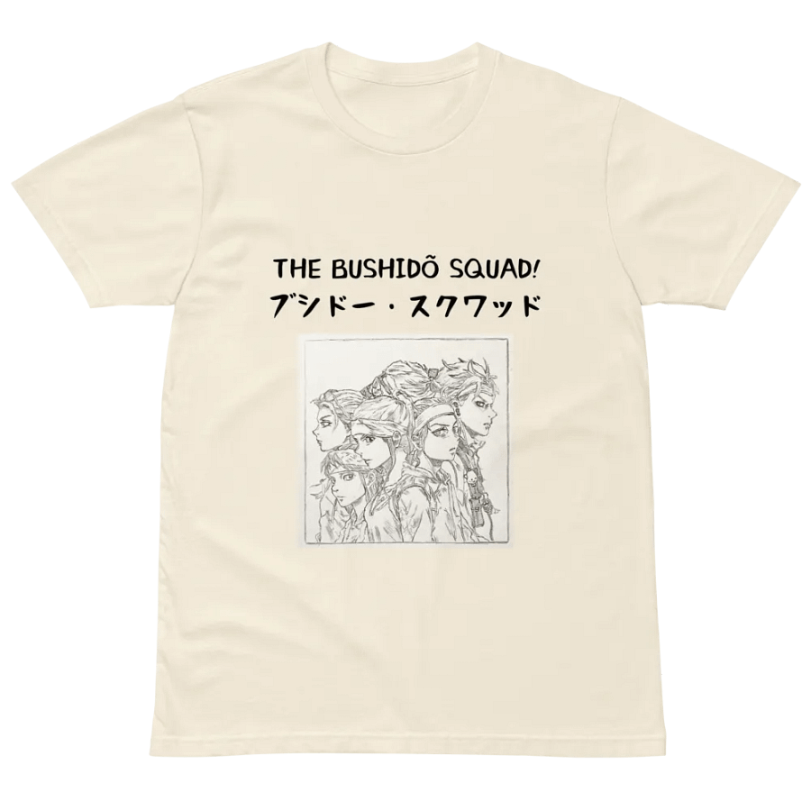 The Bushidõ Squad - Unisex T-Shirt [Cream and White] product image (2)
