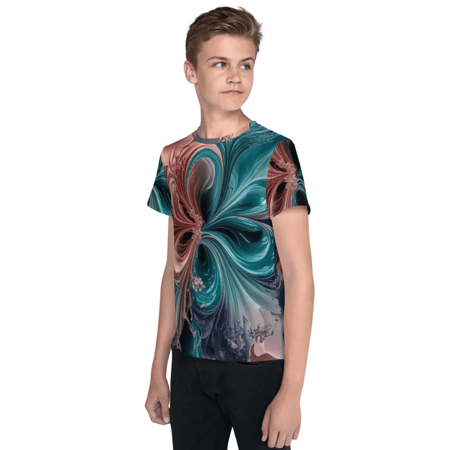 Liquid Color PT, Unisex Youth Crew Neck T-Shirt product image (3)