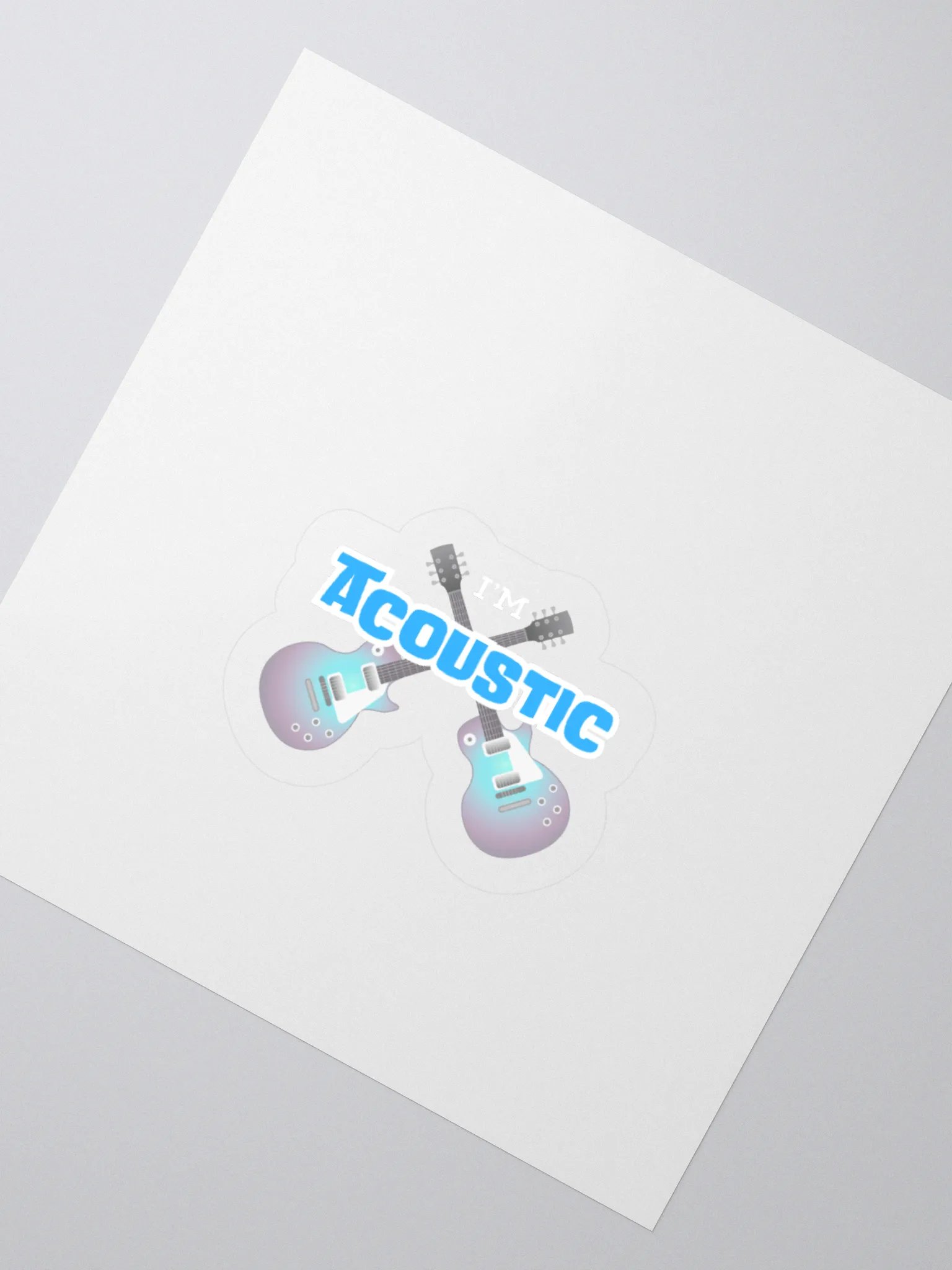 I'm Acoustic Sticker product image (4)