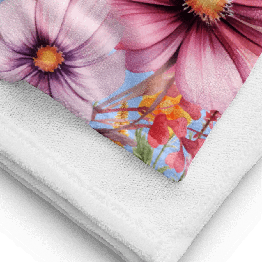 Hippo with flowers Towel product image (5)