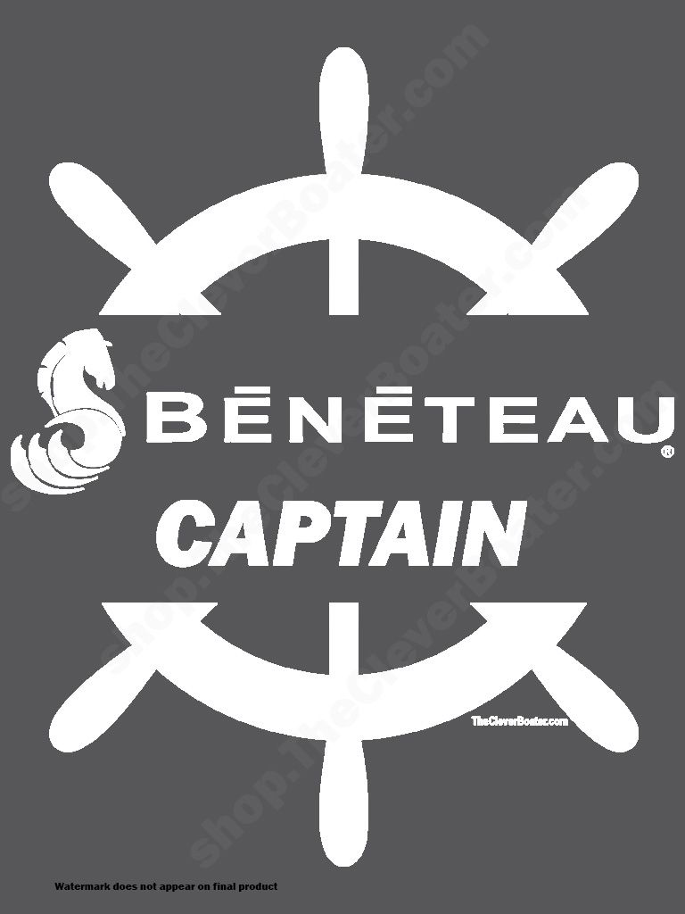 Beneteau Captain - T-Shirt - Dark Shirt w/White Logo product image (2)