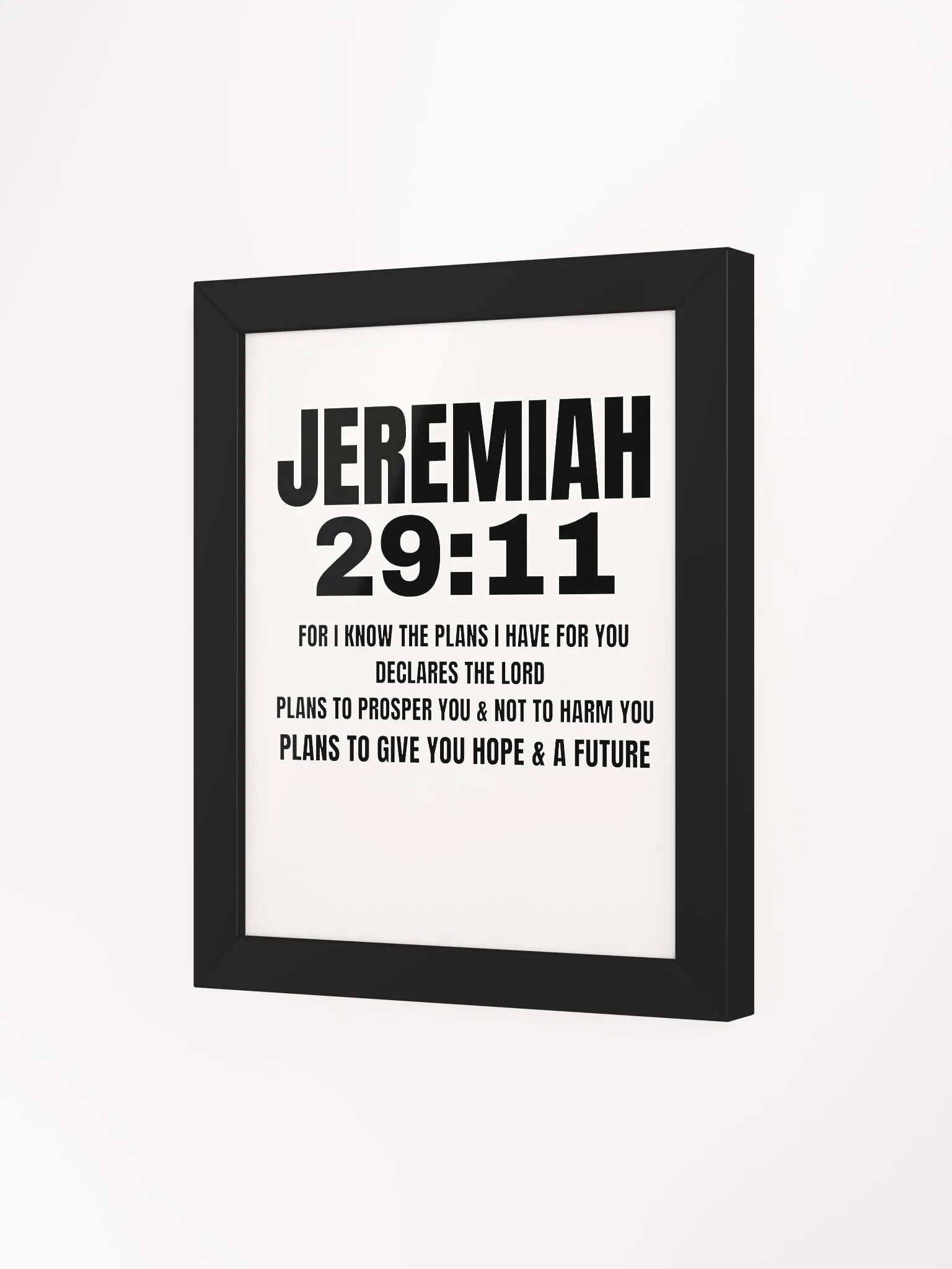 Jeremiah 29:11 - Divine Plans Framed Matte Poster product image (88)