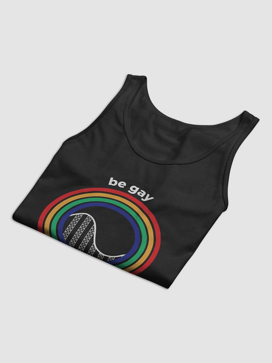 Be Gay Ride Roller Coasters Tank Top - Dark product image (3)