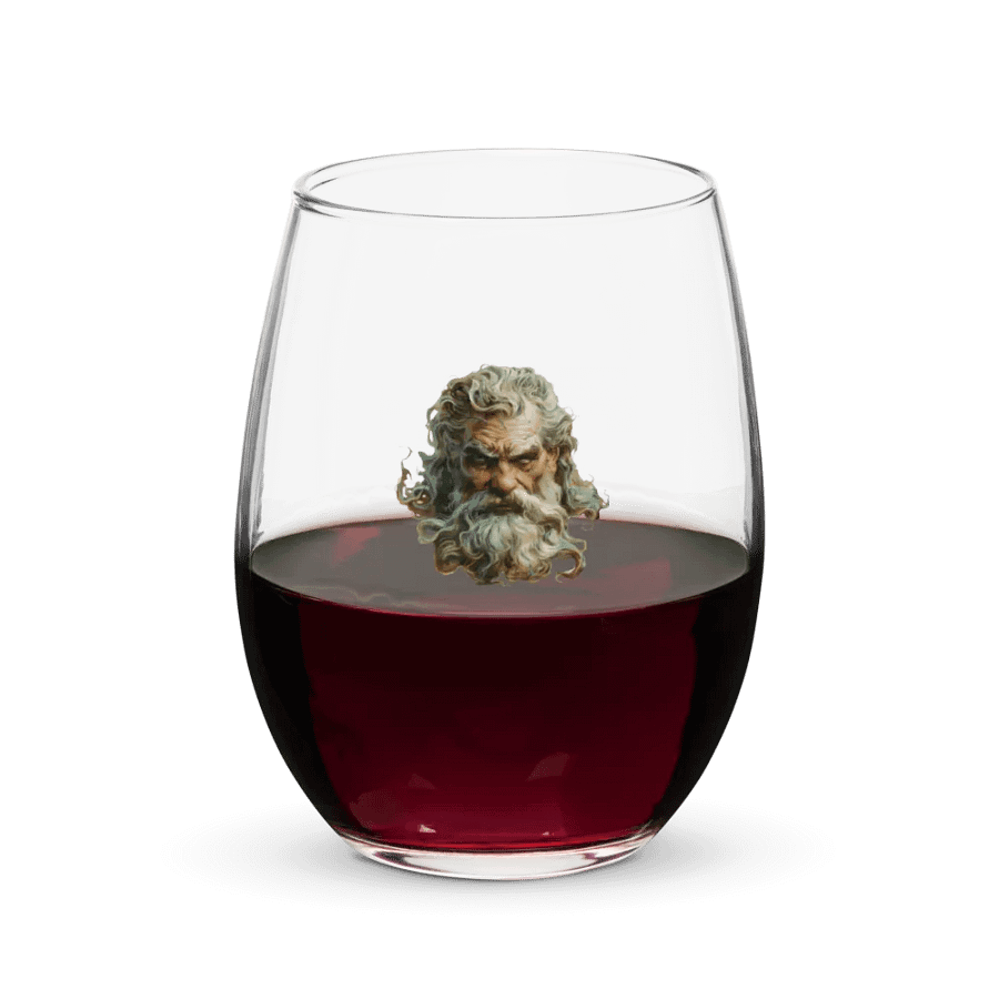 Zeus - The God of Thunder Stemless Water / Wine Glass product image (5)