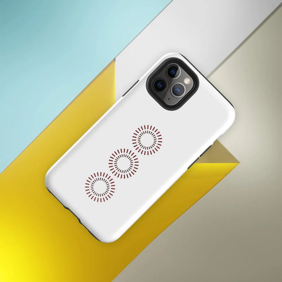 Red Circle Tough Case for iPhone® product image (59)