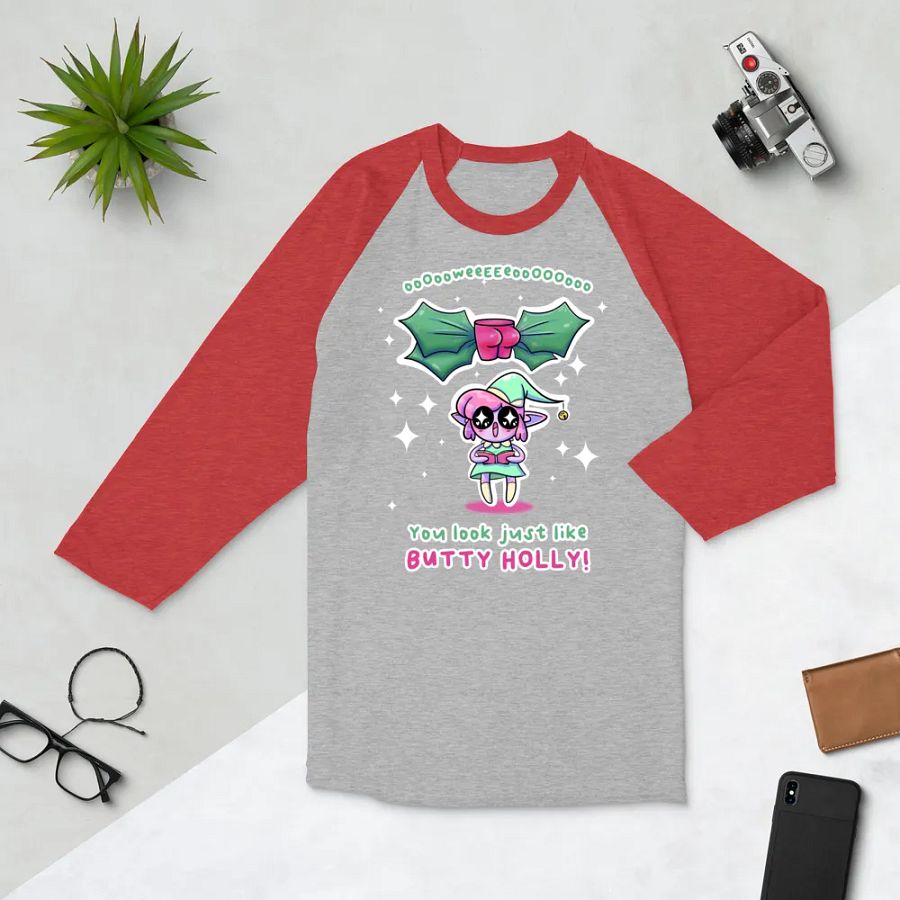 Butty Holly baseball tee product image (4)