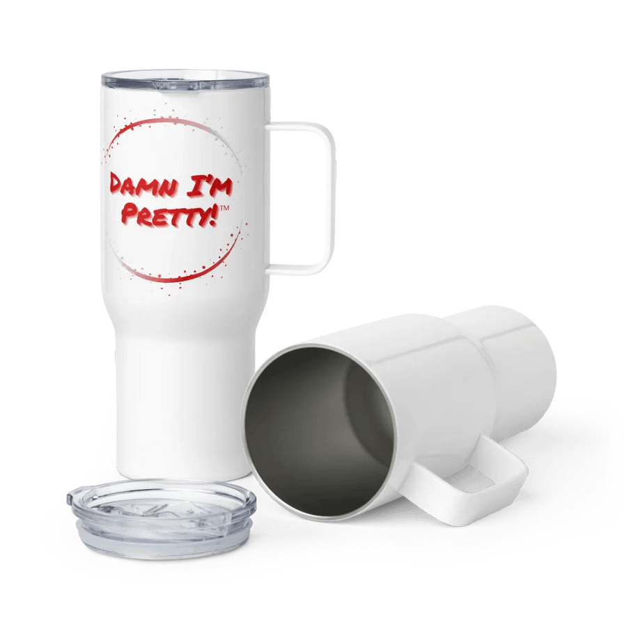 Damn I'm Pretty Travel Mug - Red Circle product image (6)