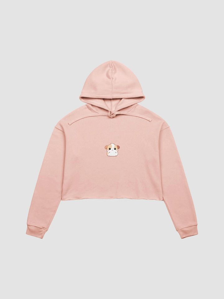 Cute Cartoon Hamster Fleece Crop Hoodie product image (29)