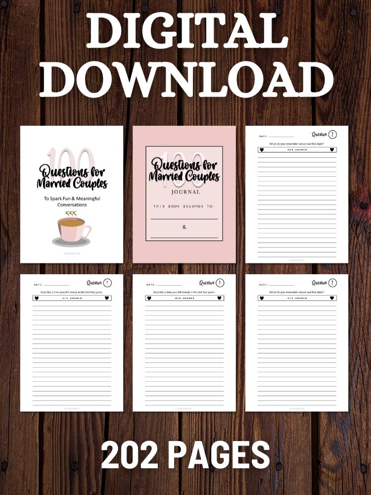 100 Questions for Married Couples - To Spark Fun & Meaningful Conversations product image (1)