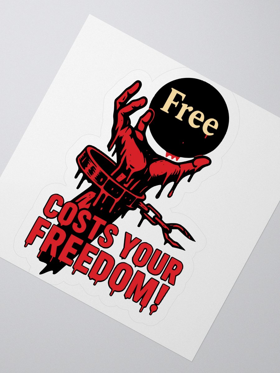 Freedom's Bloody Price A Brutal Cost Stickers product image (4)