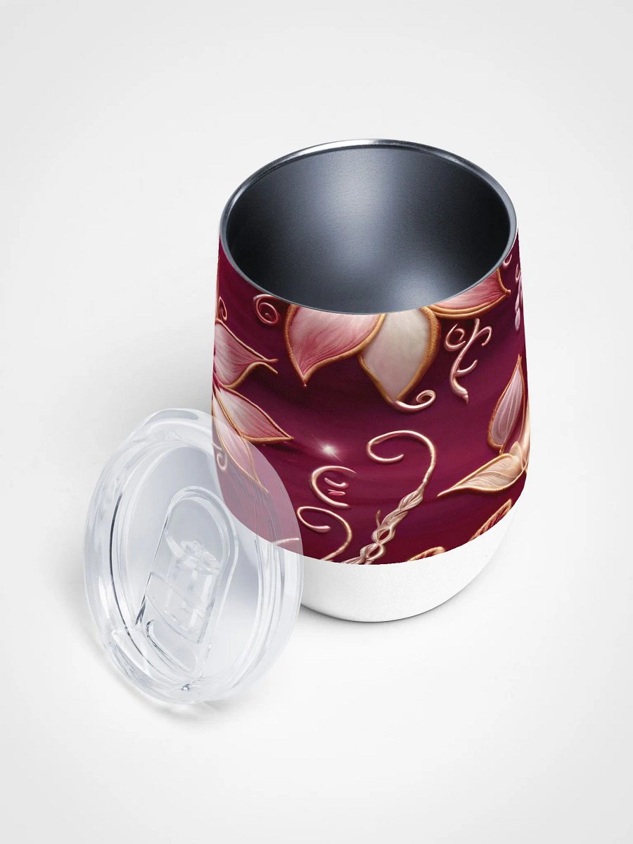 Floral Elegance Wine Tumbler product image (4)