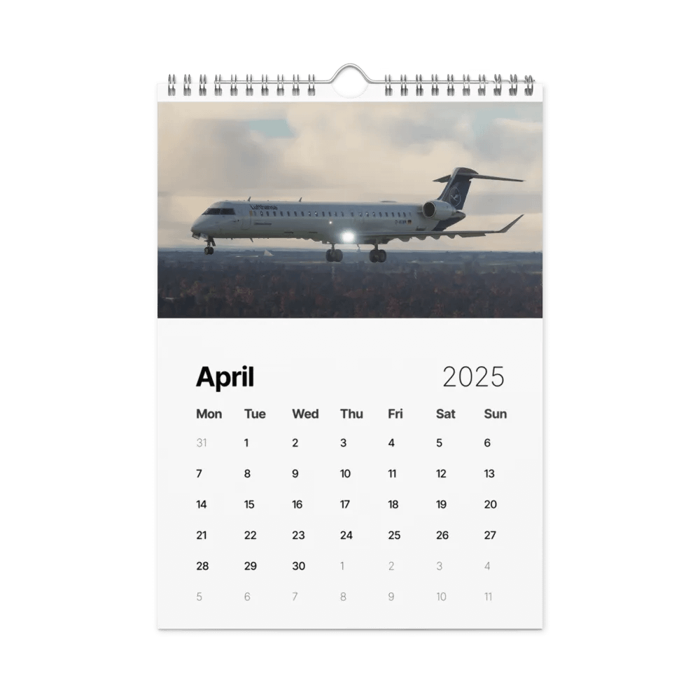 2025 Wall Calendar! Best Of: Flight Sim Screenshots! product image (3)